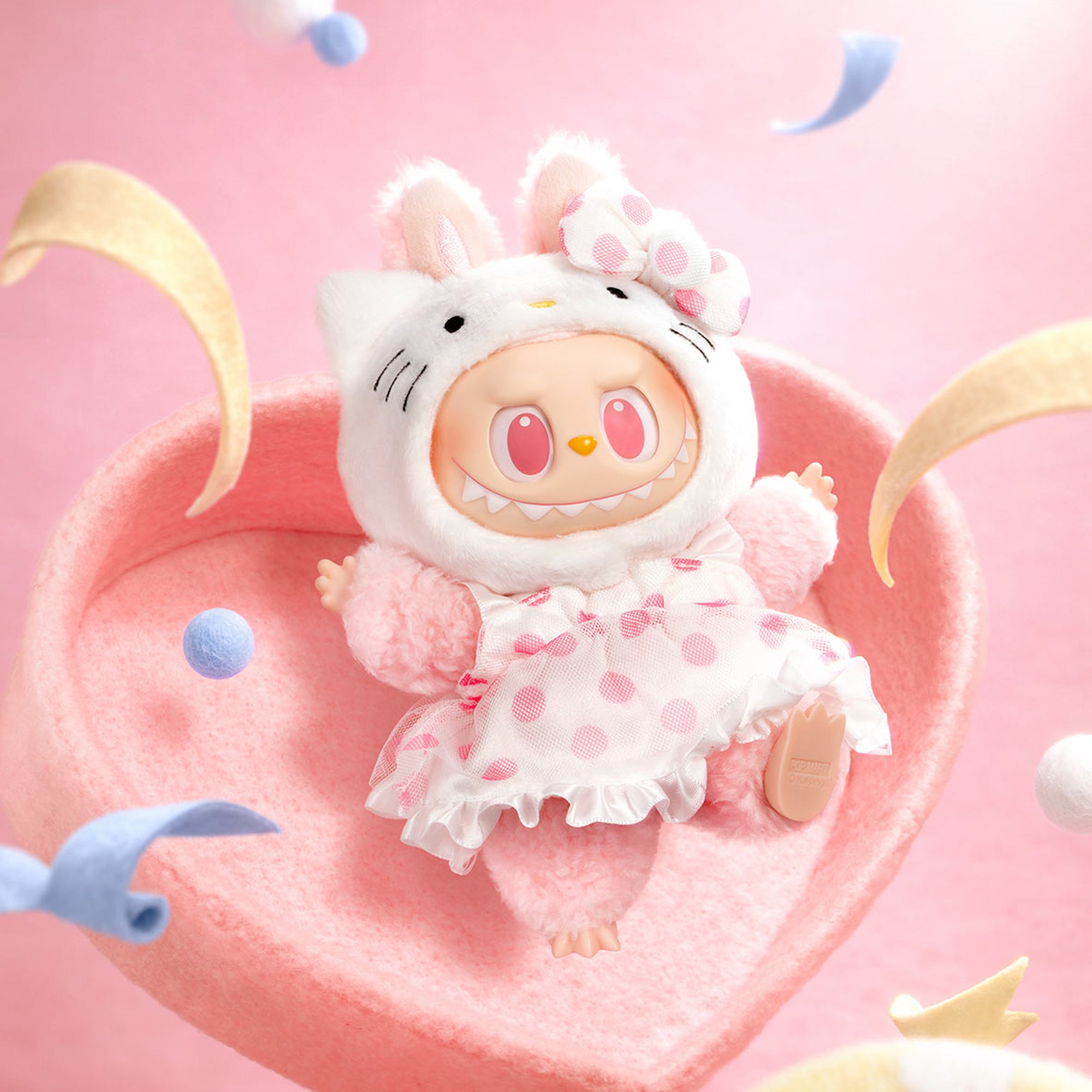 THE MONSTERS × Hello Kitty and Friends Series-Vinyl Plush Pendant