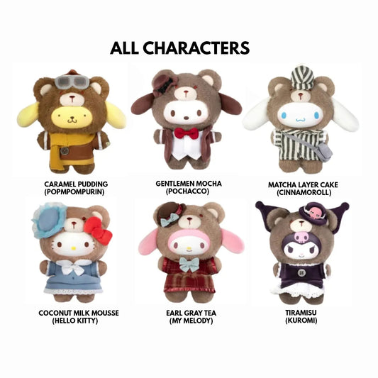 Sanrio Characters Afternoon Tea Series Plush Pendant Blind Box