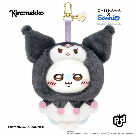 Chiikawa × Sanrio Characters – Vinyl Plush Pendants by Kiramekko