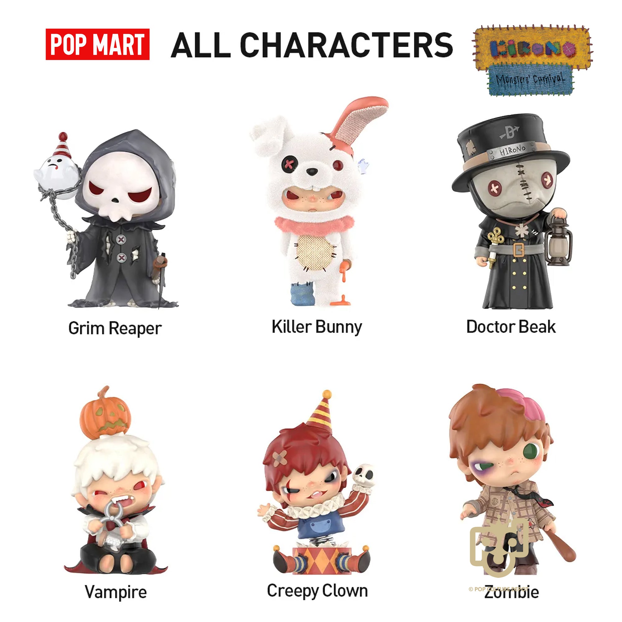 Hirono Monsters' Carnival Series Figures – POP CULTURE DEPOT