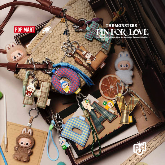THE MONSTERS Pin for Love Series – Letter Pendant Blind Box (N–Z)
