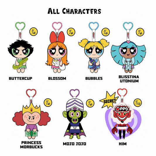 The Powerpuff Girls Good Morning Townsville Series Plush Pendant Blind Box - 52Toys
