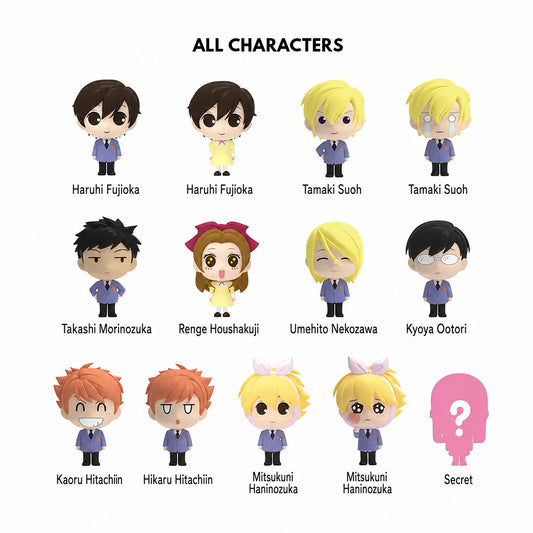 Ouran High School Host Club 20th Anniversary Cute Mini Figure Blind Box
