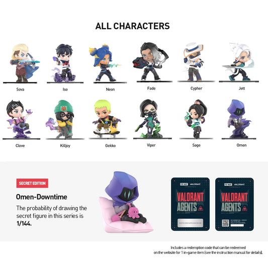 VALORANT Classic Agents Series Figures Blind Box (PRE ORDER)