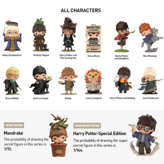 Hirono × Harry Potter Series Figures Blind Box (PRE ORDER)