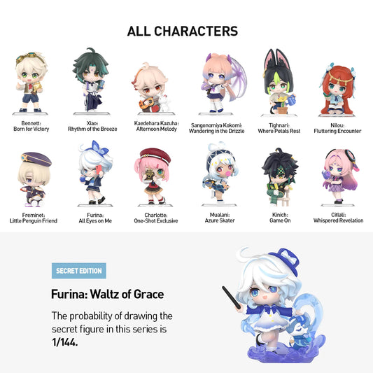 Genshin Impact Academy’s Light and Shadow Poetry Chibi Series Figures Blind Box - POP MART
