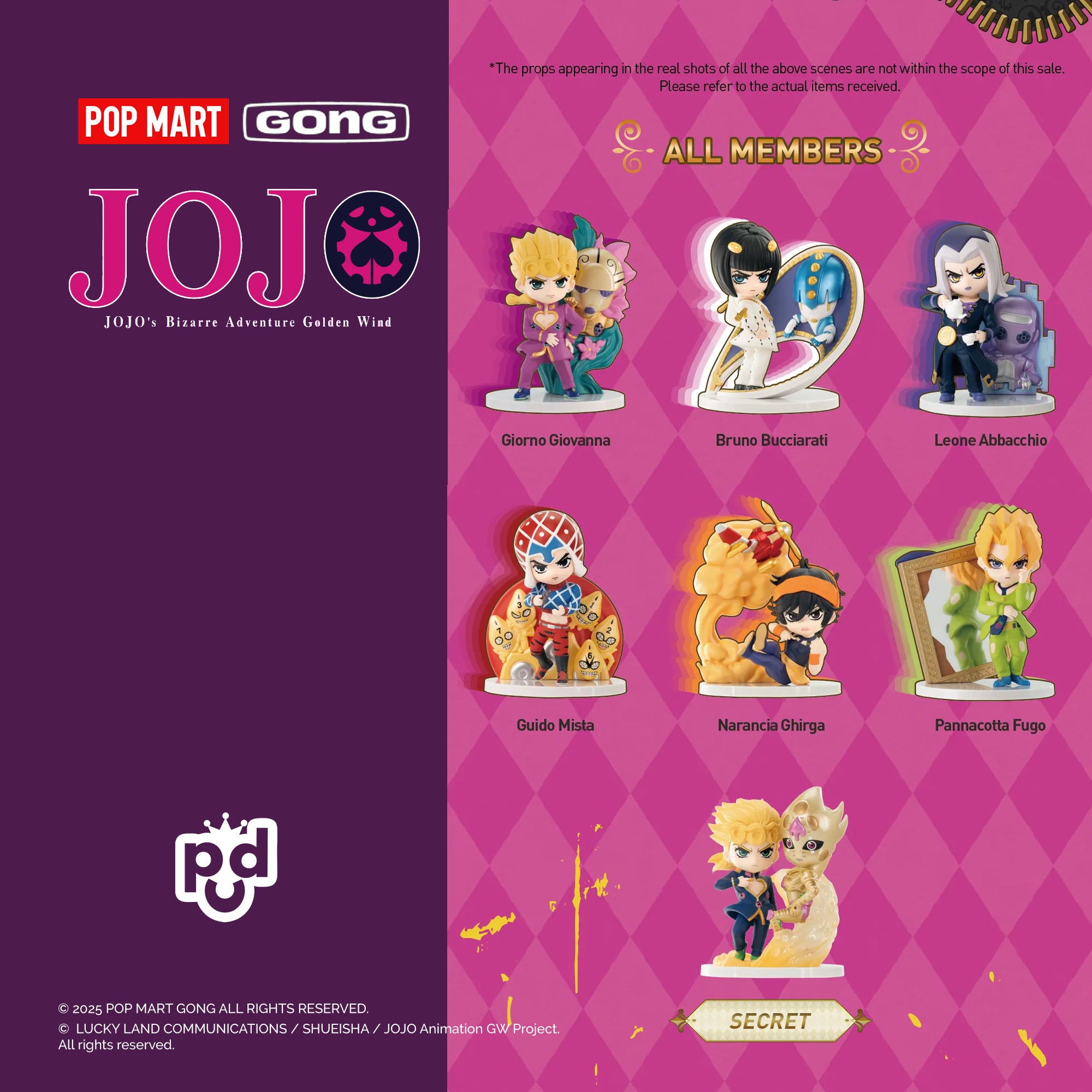JoJo's Bizarre Adventure Golden Wind Series Figures Blind Box