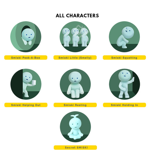 SMISKI Toilet Series – Glow-in-the-Dark Figure Blind Box