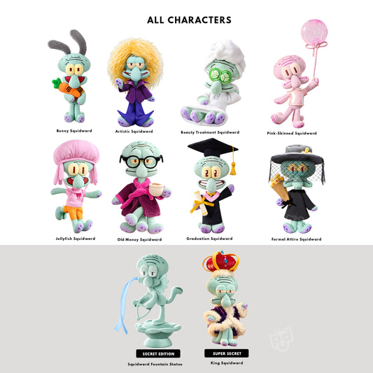 SpongeBob SquarePants A Day in the Life of Squidward 2 Plush Pendants