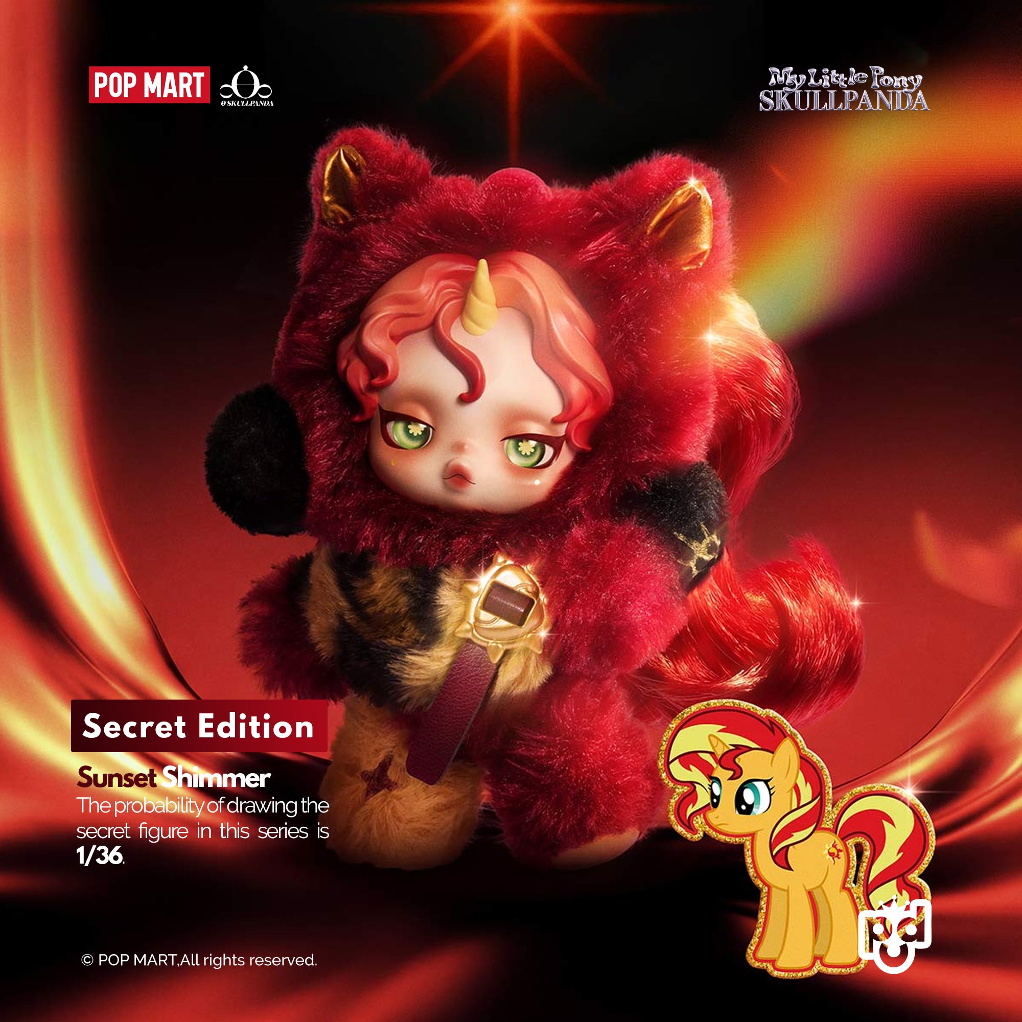 SKULLPANDA × My Little Pony Series Plush Doll Pendant – POP