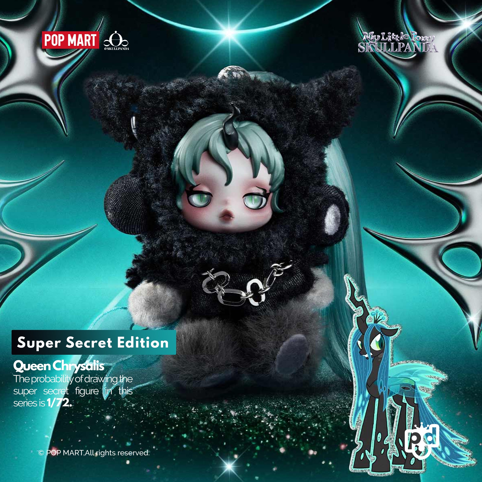 SKULLPANDA × My Little Pony Series Plush Doll Pendant – POP