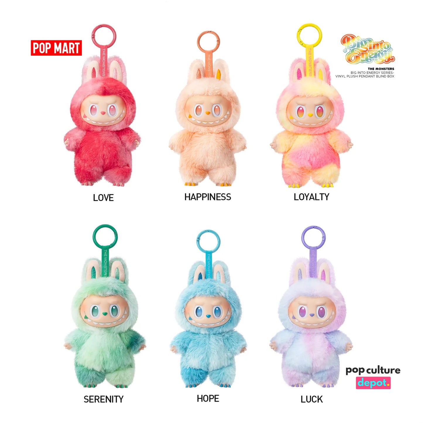 POP MART The Monsters - Big Into Energy – Vinyl Plush Pendant Series