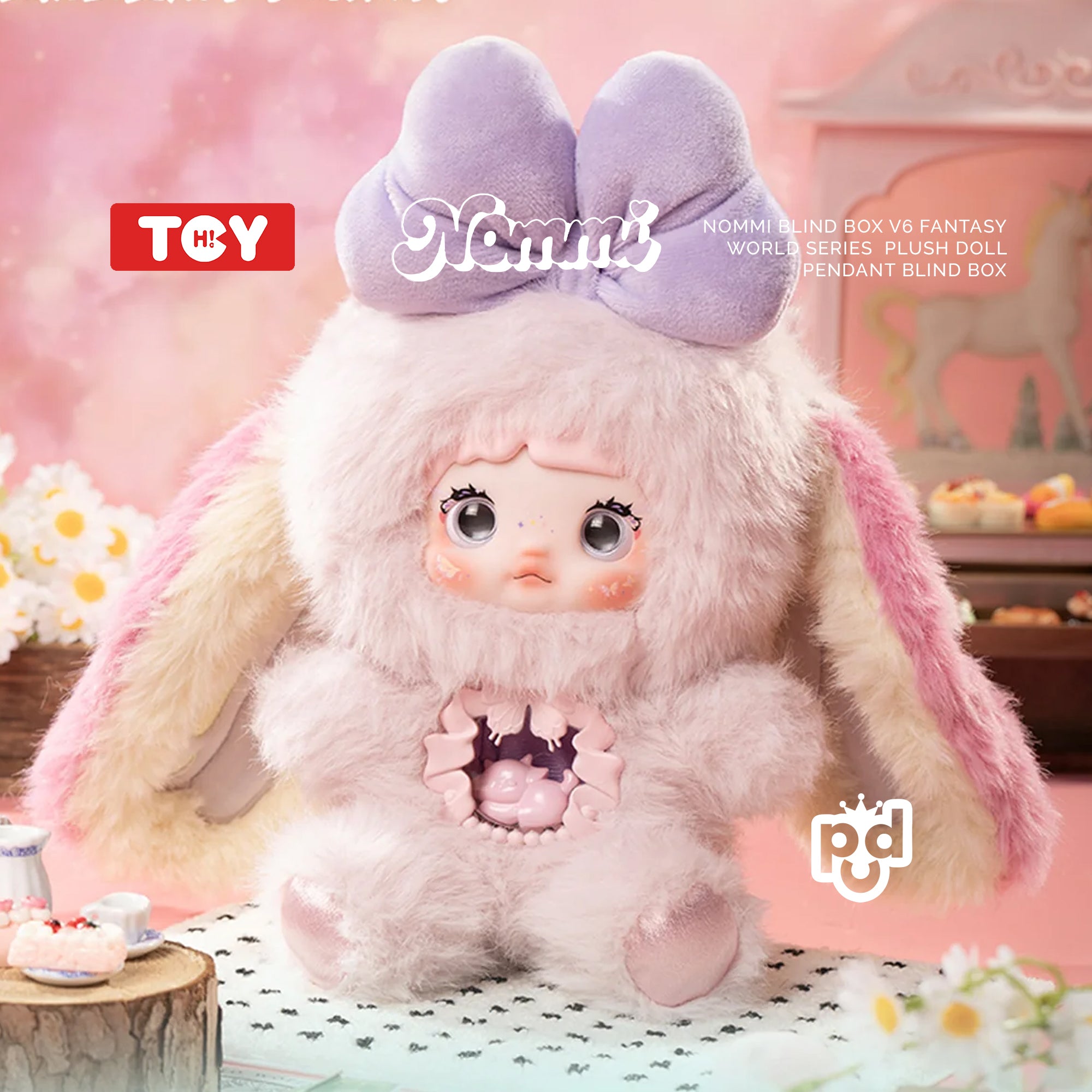 ノゾミ様handmade♡パフュームうさぎ♡フリルBIGポニーゴム Nommi Fantasy World Series Plush Doll Pendants Blind Box – POP
