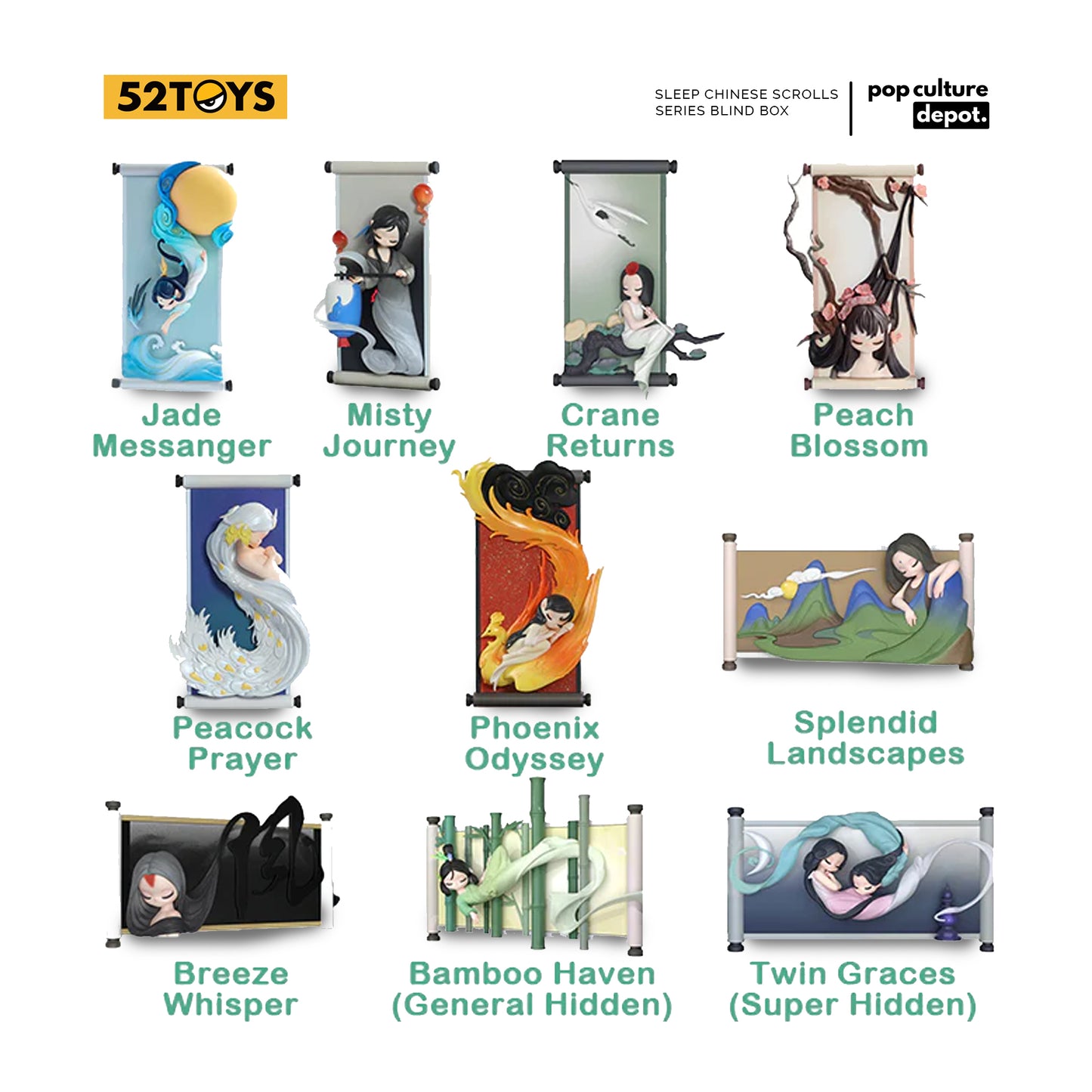 Sleep Chinese Scrolls Series Blind Box