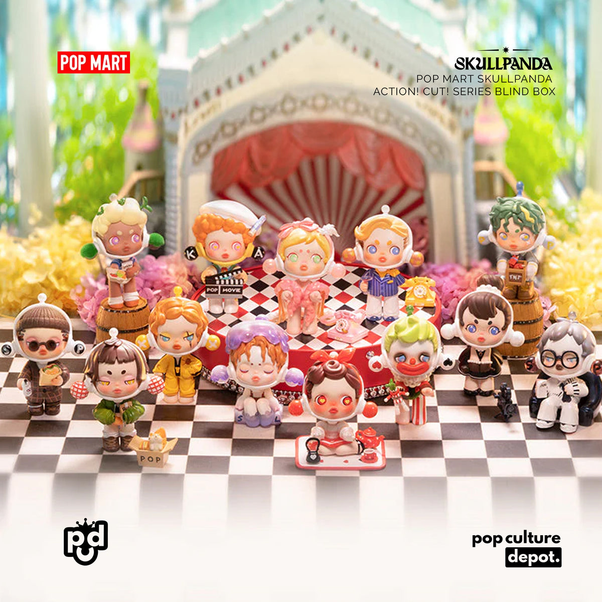 POP MART SKULLPANDA action! cut! Series Blind Box – POP CULTURE DEPOT