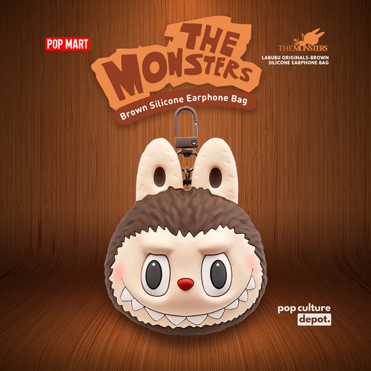 LABUBU Originals-Brown Silicone Earphone Bag