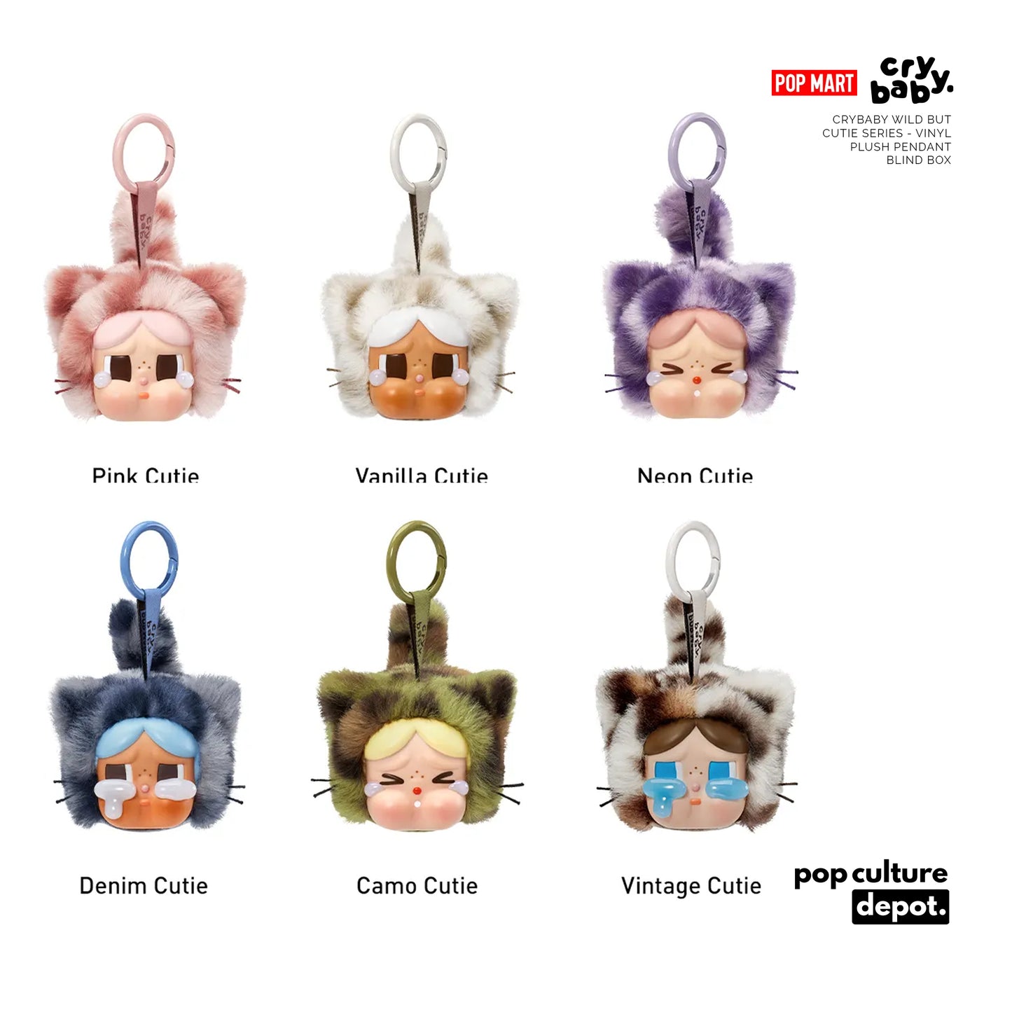 Cry Baby Wild But Cutie Series - Vinyl Plush Pendant Blind Box