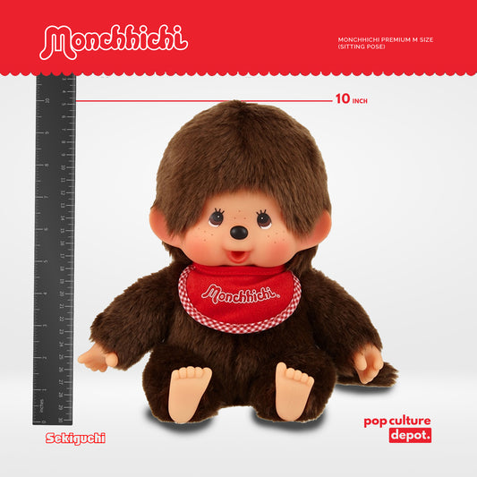 Monchhichi Premium M size - Plush Doll (Sitting pose)