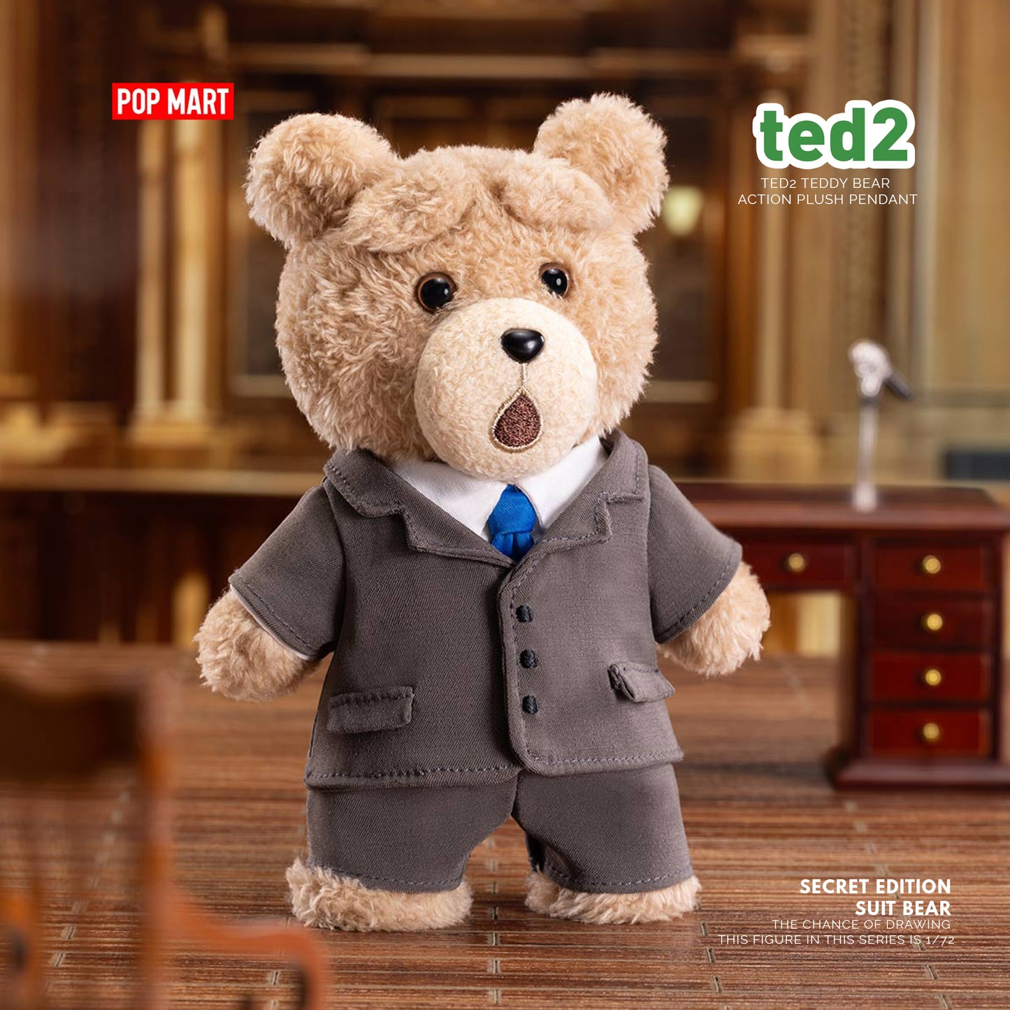 Ted2 Teddy Bear Action Plush Pendant