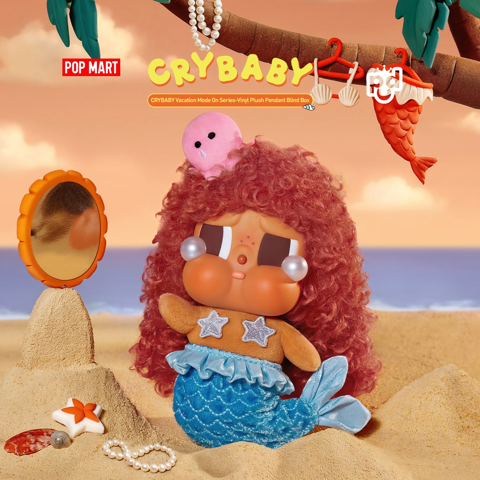 CryBaby Vacation Mode On Series - Vinyl Plush Pendant Blind Box