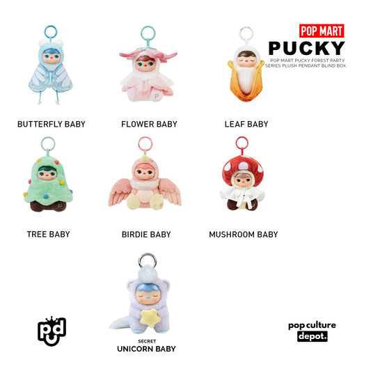 POP MART Pucky Forest Party Series Plush Pendant Blind Box