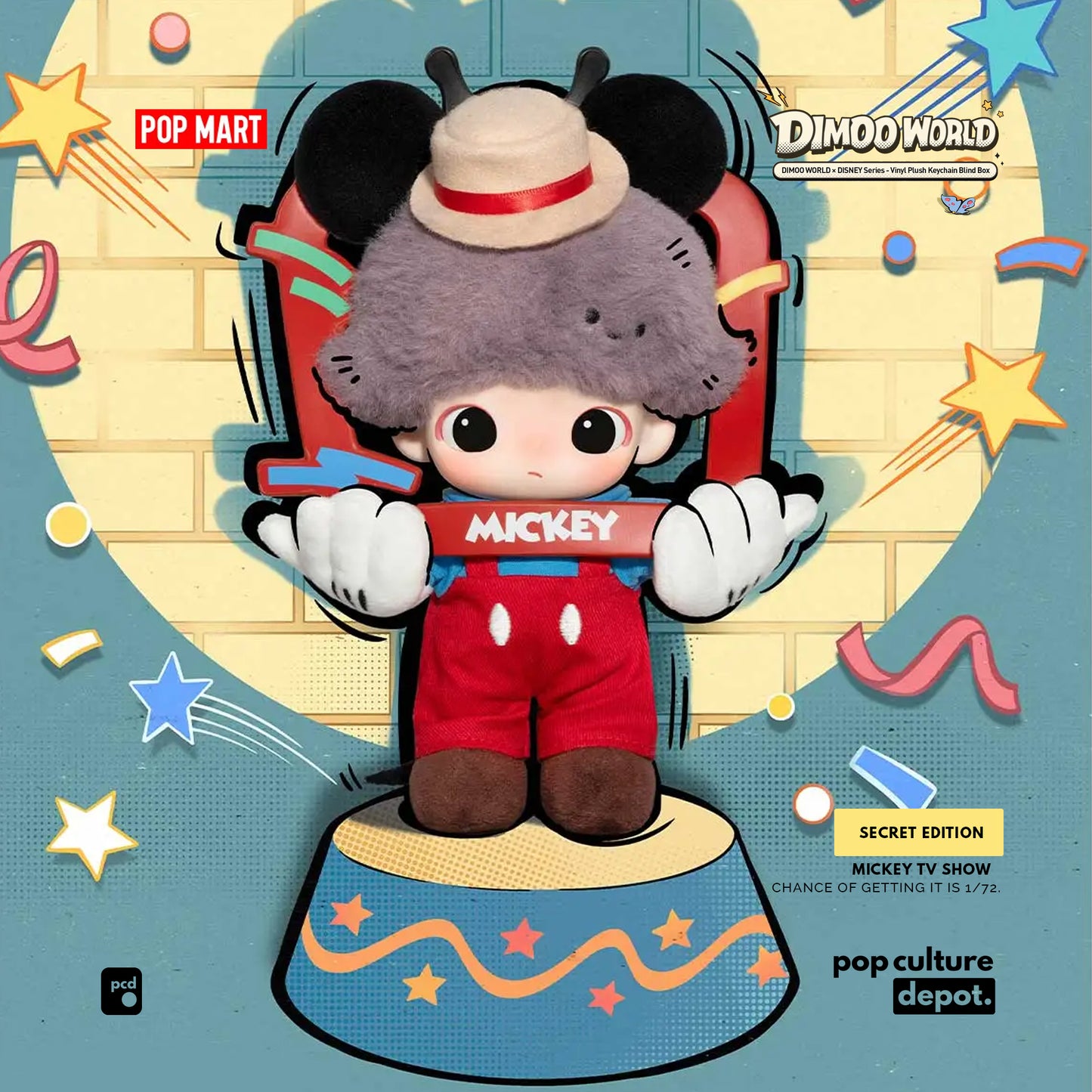 DIMOO World x Disney Series – Vinyl Plush Keychain Blind Box