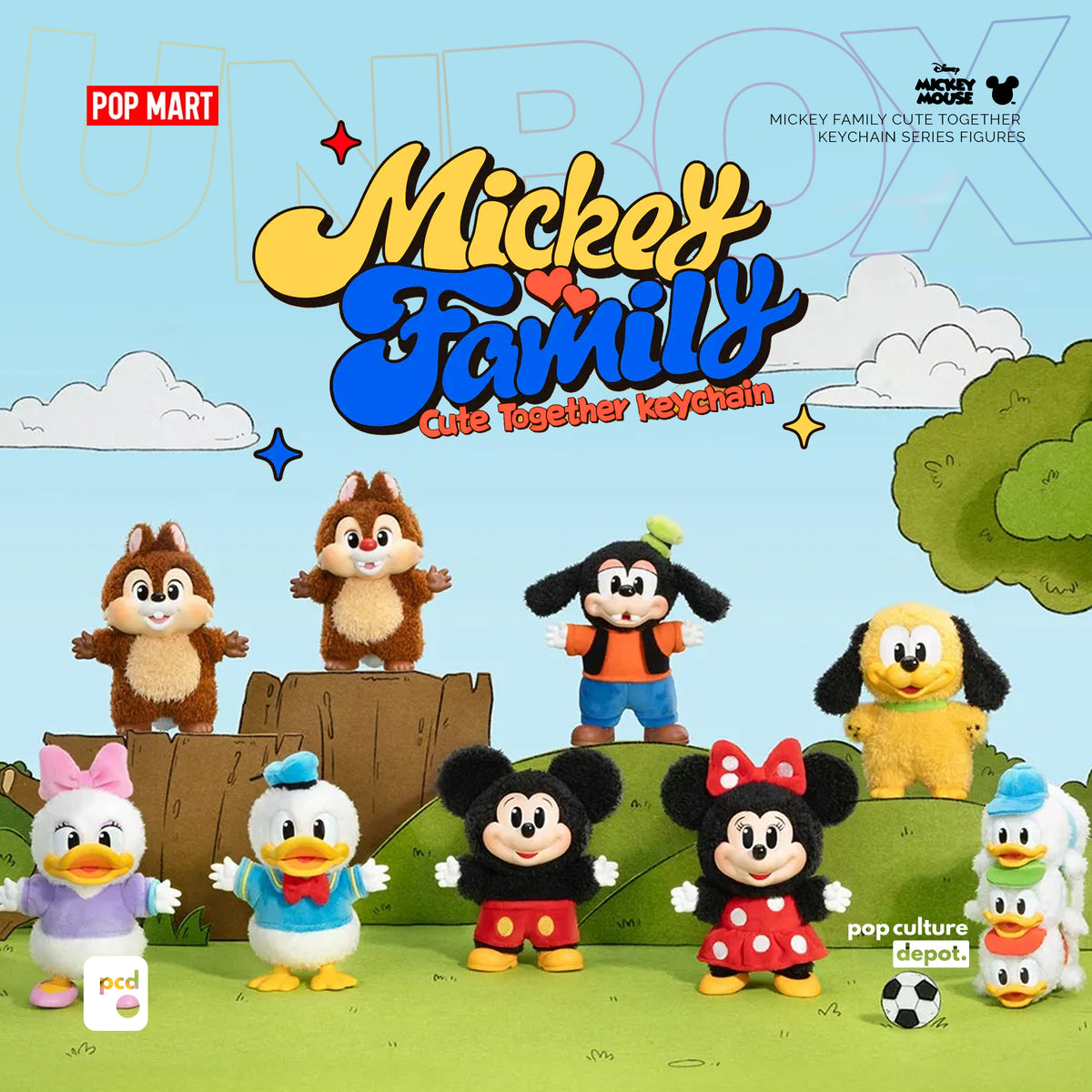 MICKEY FAMILY - CUTE TOGETHER KEYCHAIN SERIES FIGURES – POP  display picture 1