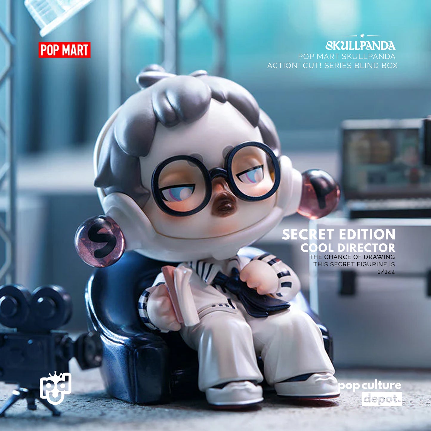 POP MART SKULLPANDA  action! cut! Series Blind Box