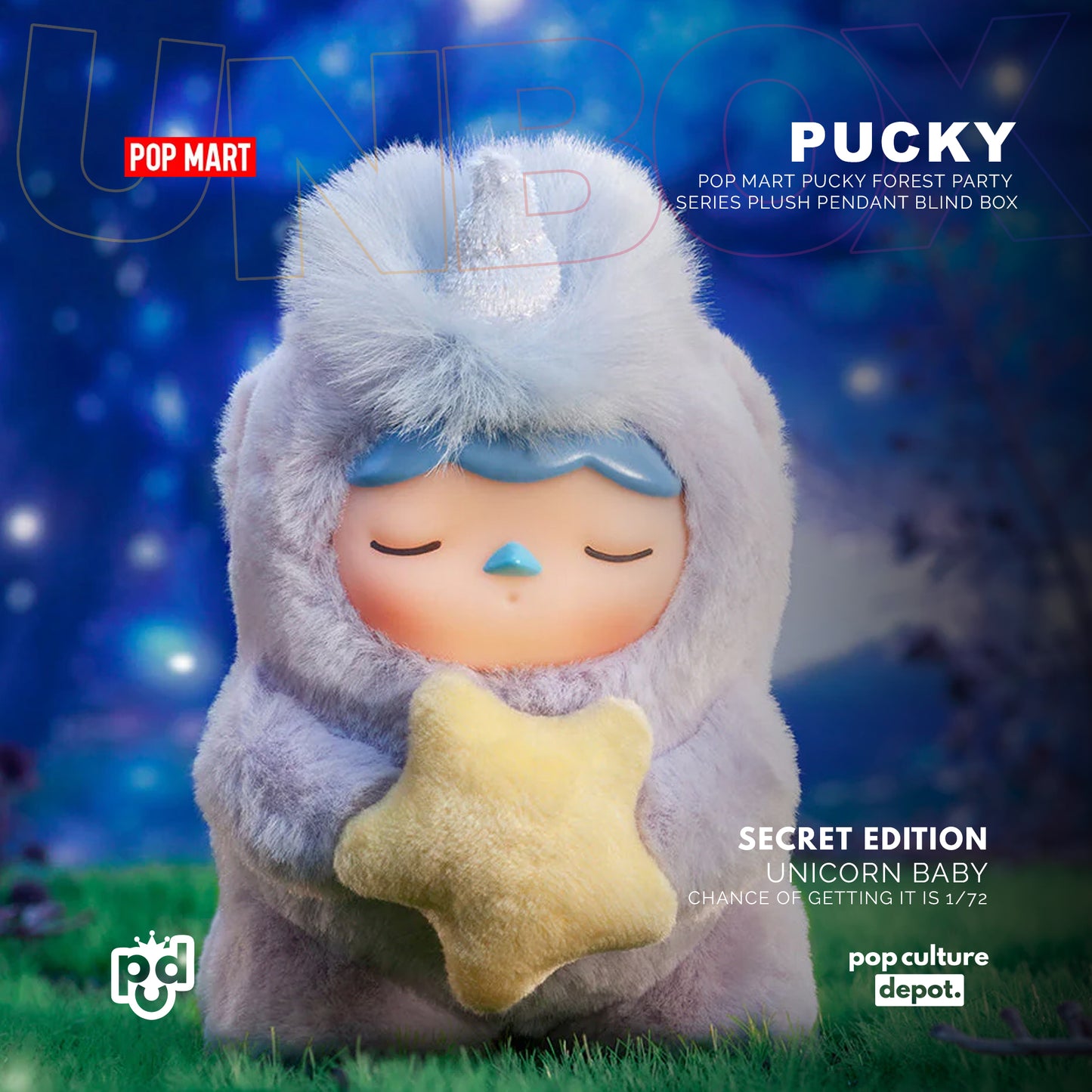 POP MART Pucky Forest Party Series Plush Pendant Blind Box