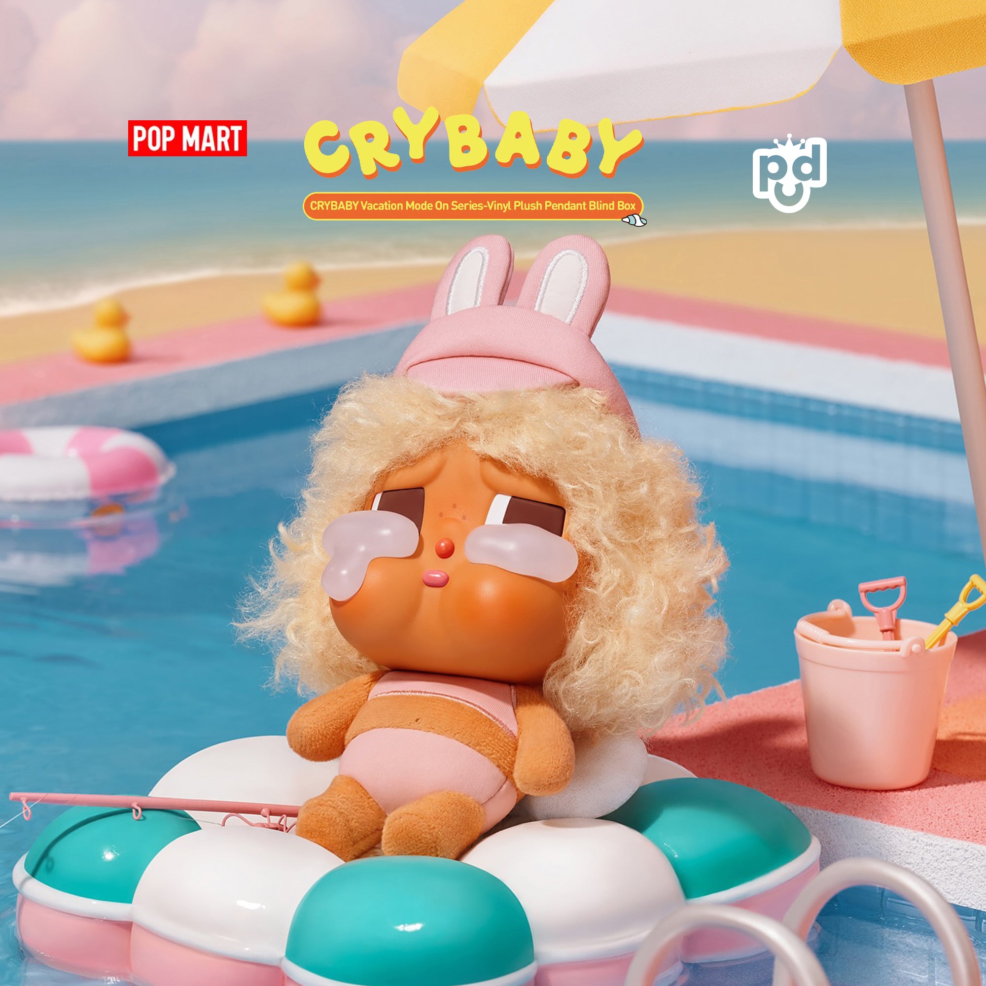 CryBaby Vacation Mode On Series - Vinyl Plush Pendant Blind Box