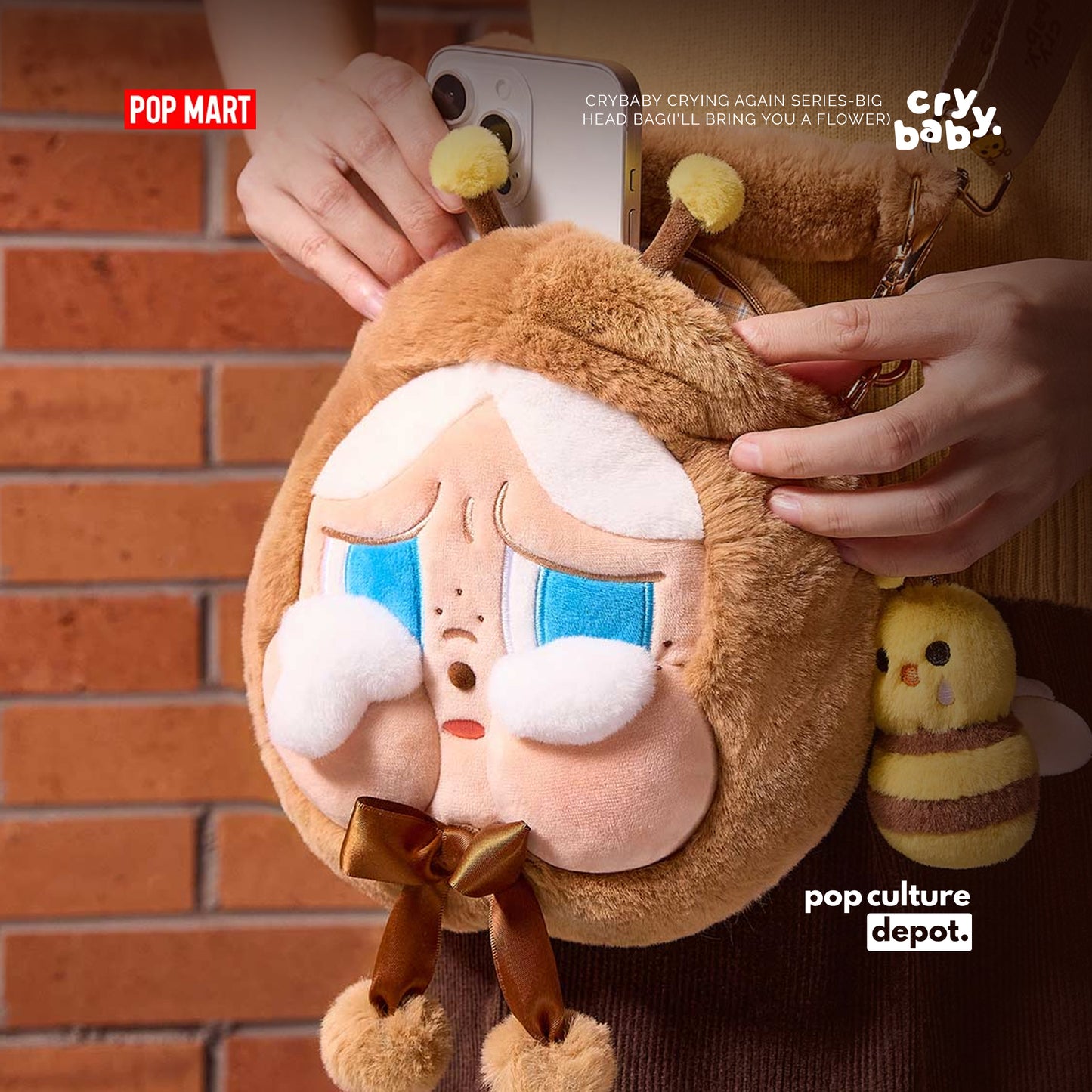 CRYBABY Crying Again Series-Big Head Bag(I'll Bring You a Flower)